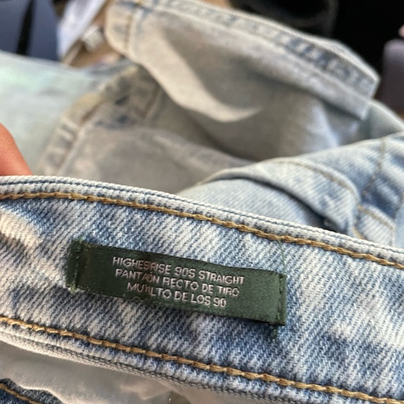 Wild Fable 90’s high rise straight size 10 gently used acid wash - Picture 5 of 5